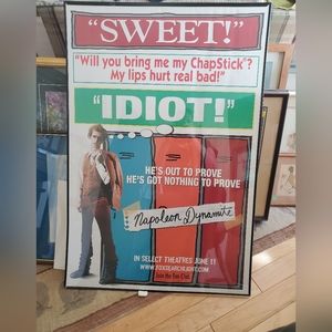 napoleon Dynamite movie poster framed